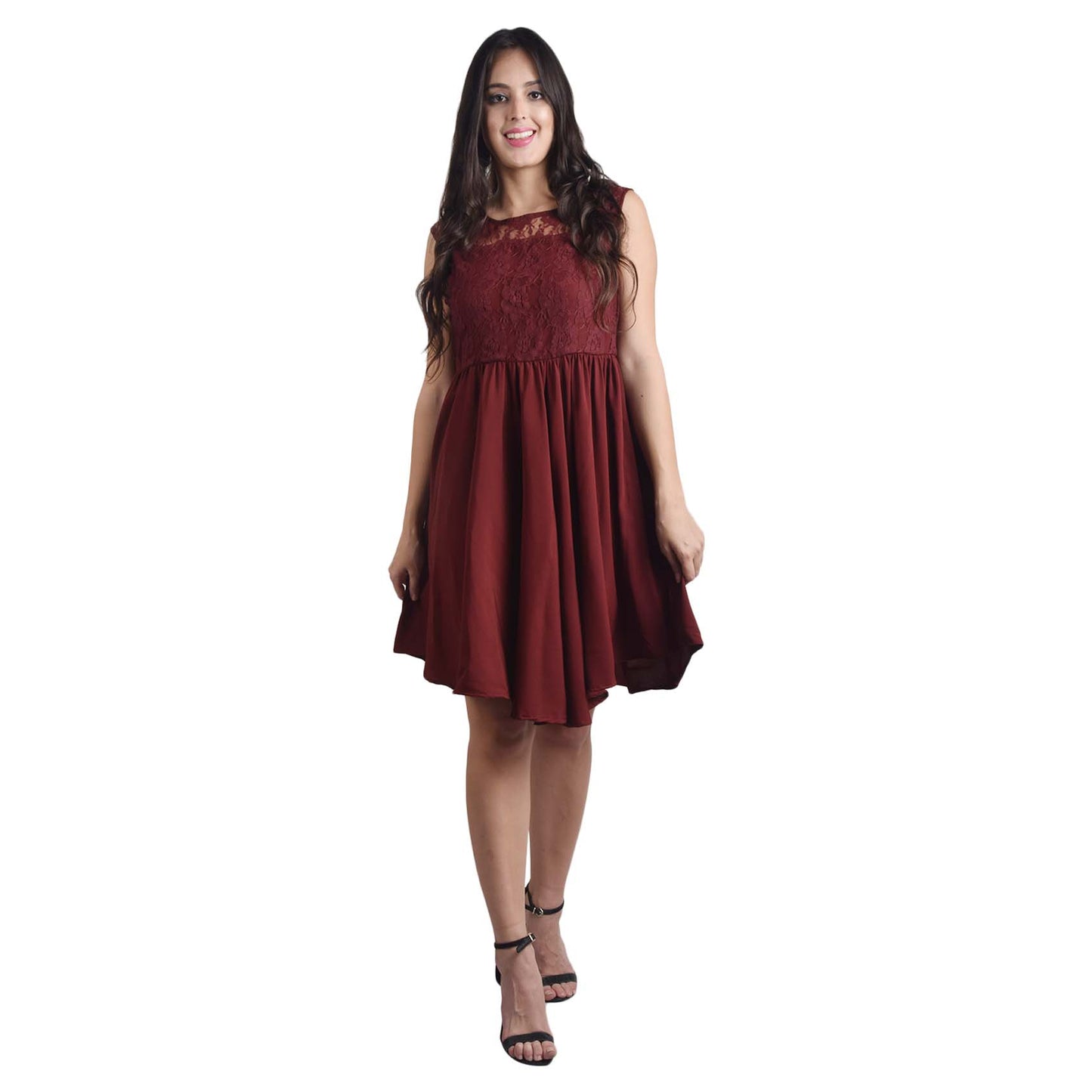 Maroon Short Dress