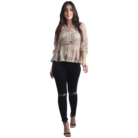 Printed Georgette Top
