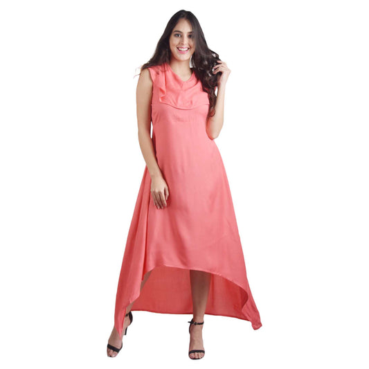 Stunning Peach Maxi Dress